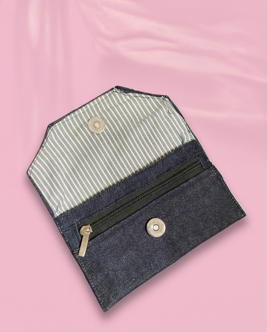 DARK BLUE DENIM POUCH