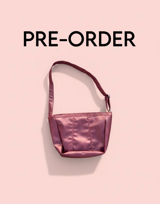 BURGUNDY LEATHER CROSS BAG