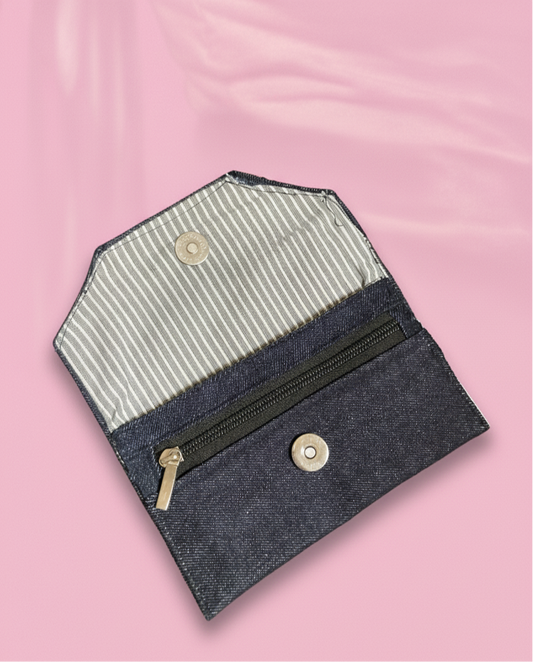 DARK BLUE DENIM POUCH